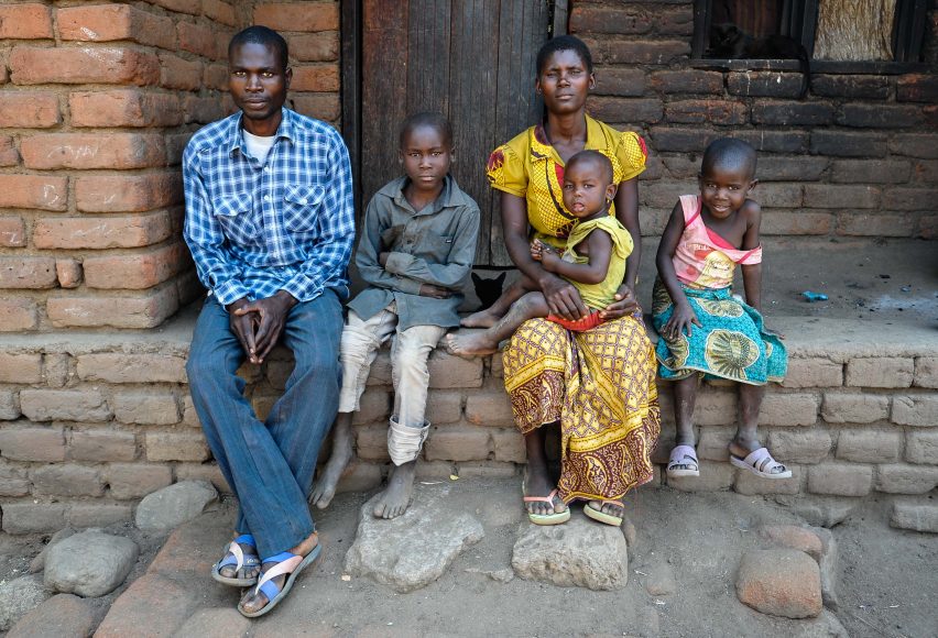 Rute Fumulani is 16 years old and lives in the village of Kachaso, Nsanje district, Malawi. She lost both her parents in catastrophic flooding that hit the area in 2015. She married husband Fumulani in the same year at the age of 14: the couple have a son, Thokozani, aged one year and two months. They live in a two room hut with her husband's nine year old brother, Eliya, and five year old sister, Amines. They earn a maximum of MWK 500 (about 50p) on days they can find work and eat only on three days a week.L-R: Fumulani, Eliya, Rute, Thokozani, Amines