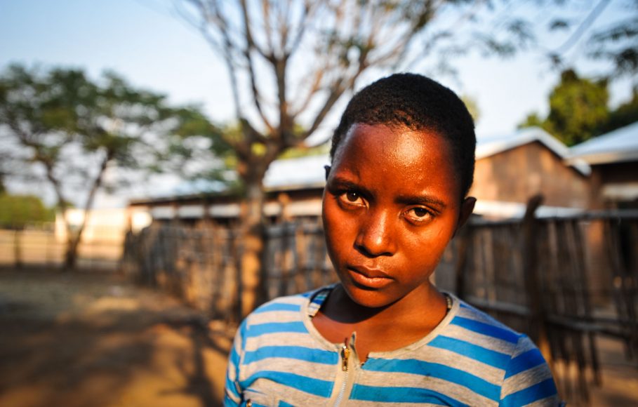 Lucy Anusa is 15 years old and was married at 14. She gave birth to a daughter earlier this year but has been abandoned by her husband. The youngest of three sisters, she now lives with her parents in Namalaka near the southern end of Lake Malawi.