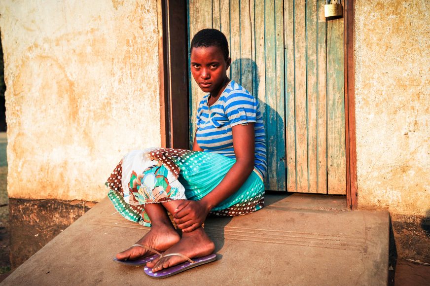 Lucy Anusa is 15 years old and was married at 14. She gave birth to a daughter earlier this year but has been abandoned by her husband. The youngest of three sisters, she now lives with her parents in Namalaka near the southern end of Lake Malawi.